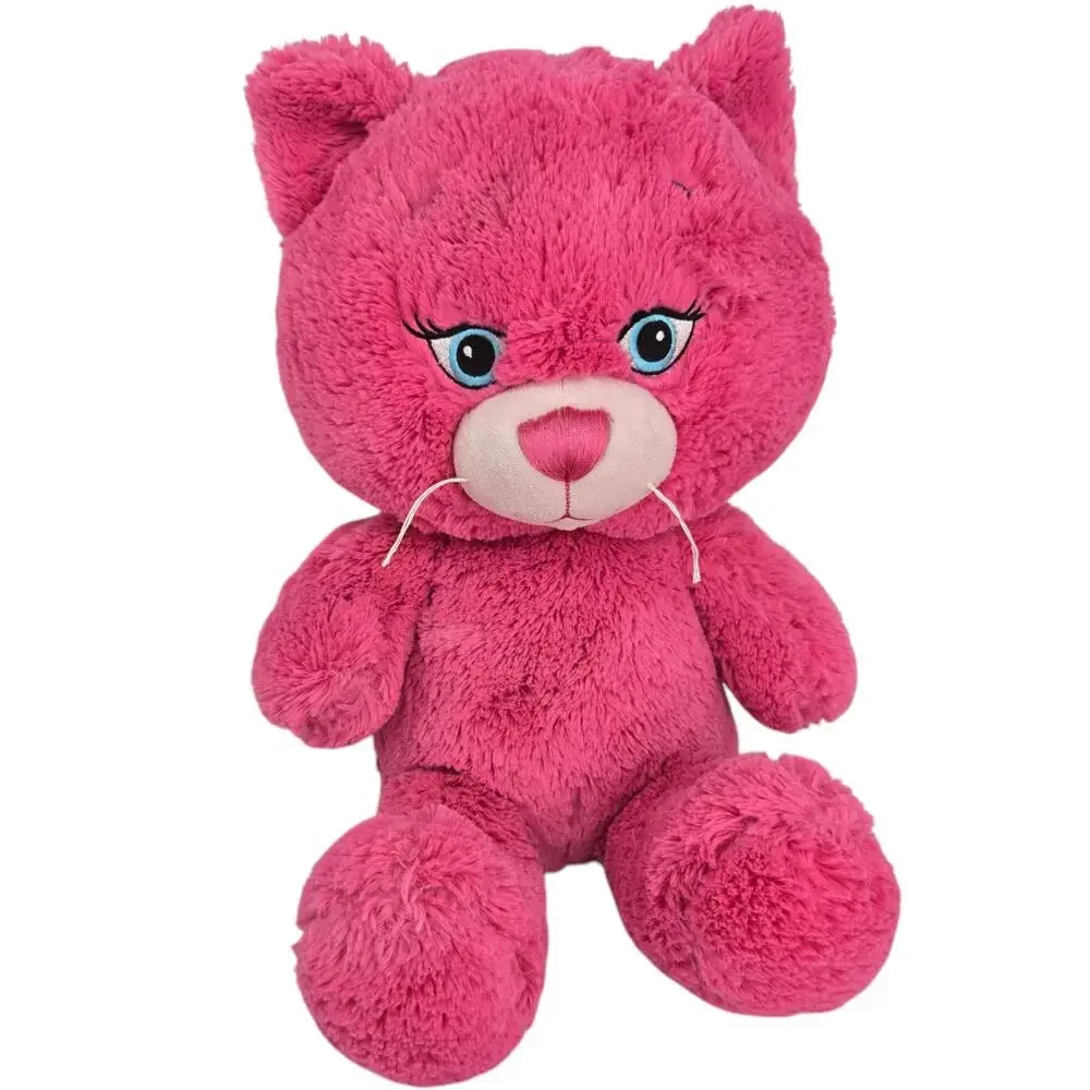 Build a Bear Razzy Berry Kitty Pink Color Popz Cat Stuffed‎ Animal Plush Toy 14